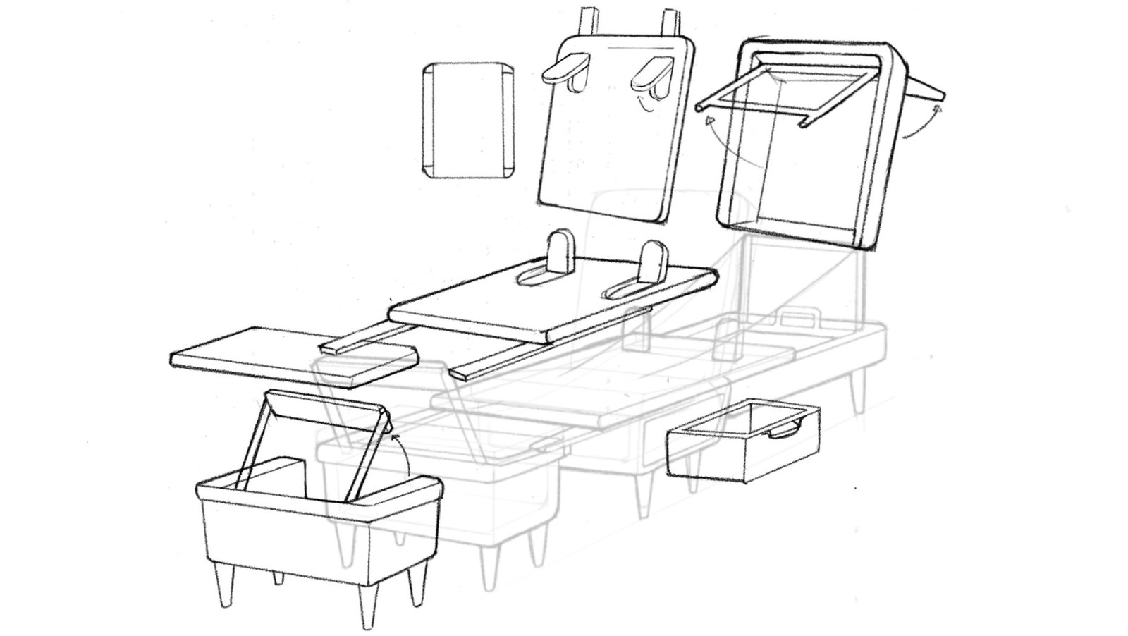 3D mechanism exploded view