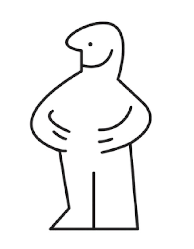 Simple human figure illustration