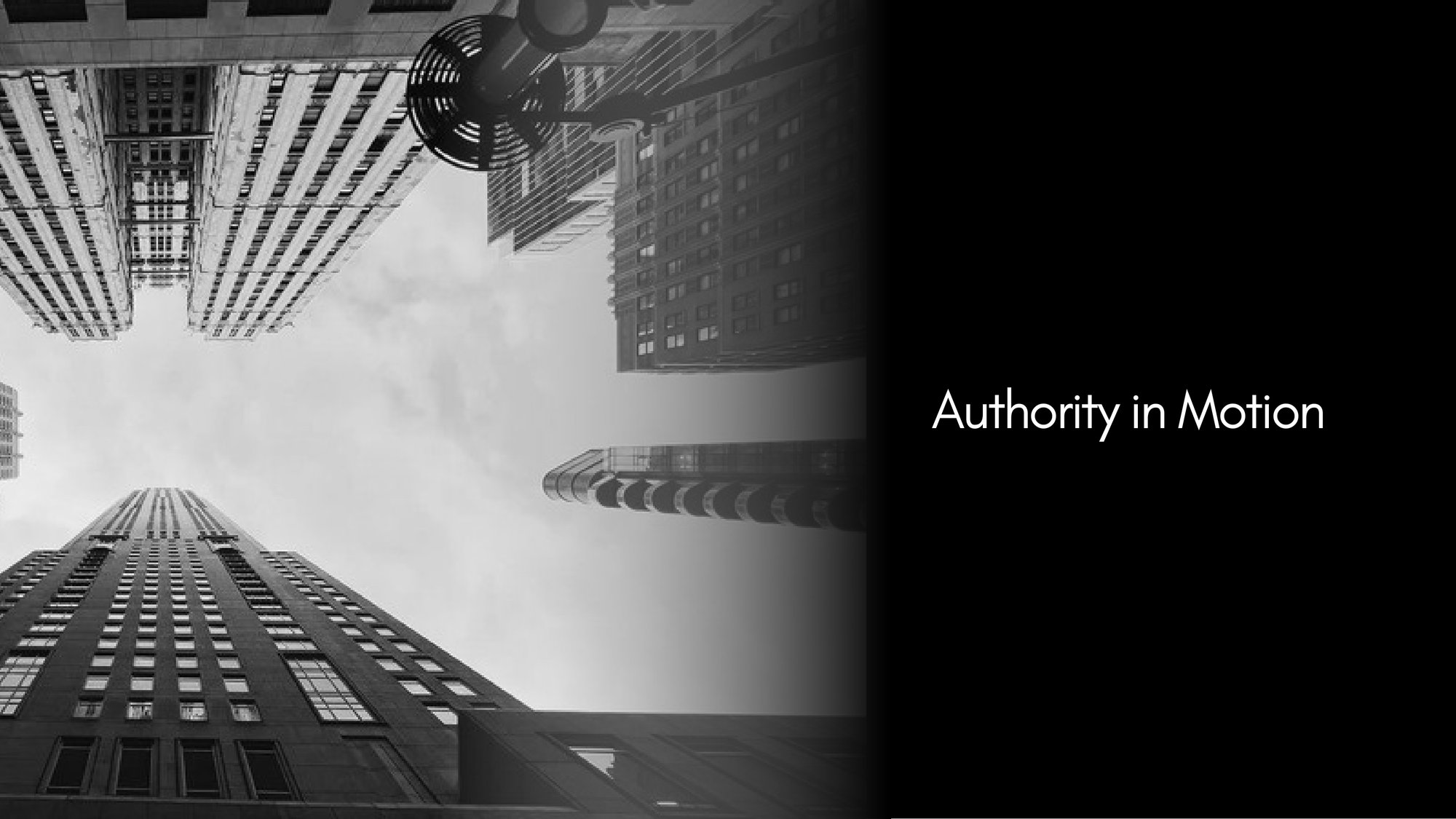Authority in Motion — the project thesis