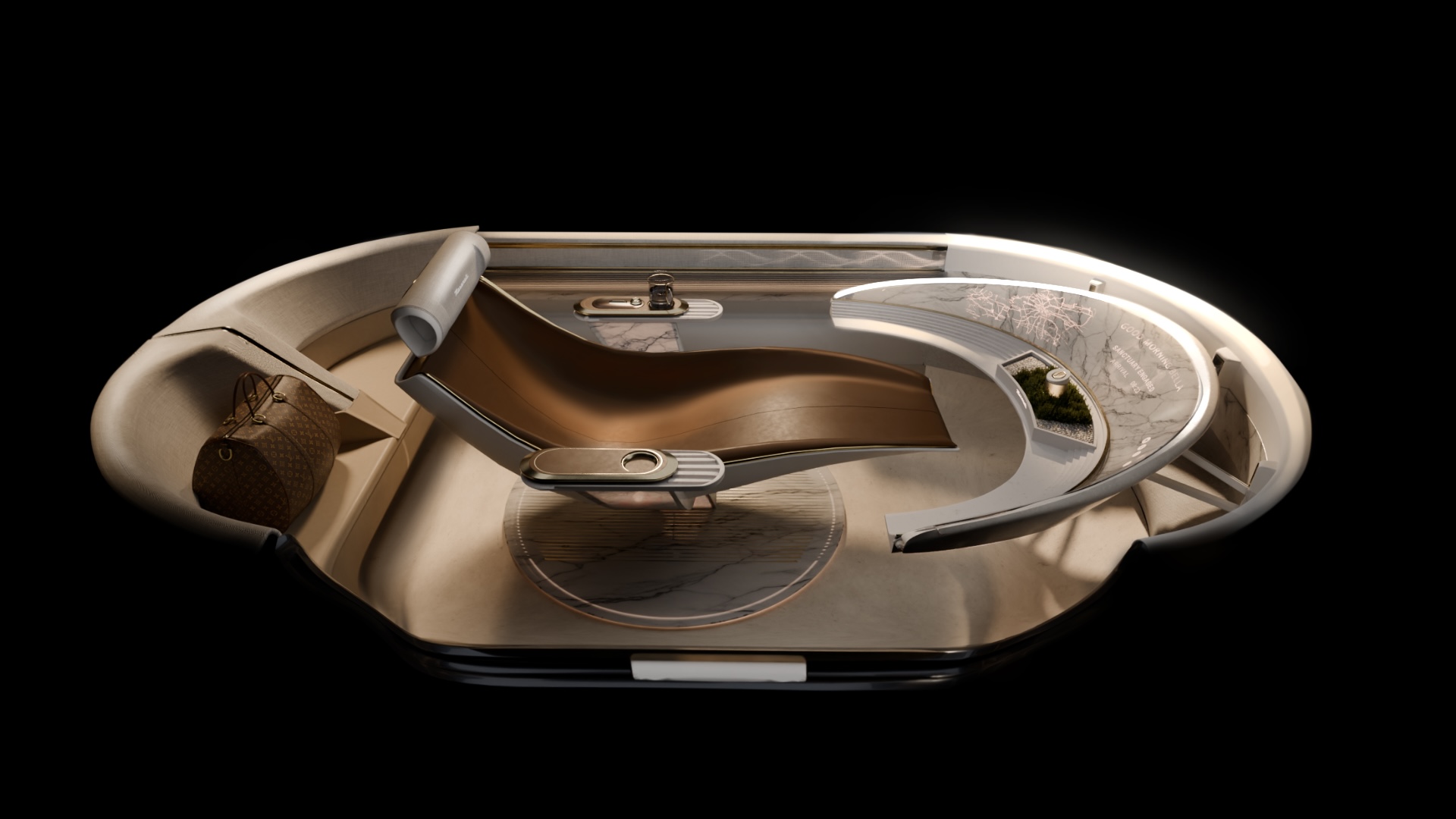 Full interior — three-quarter overview