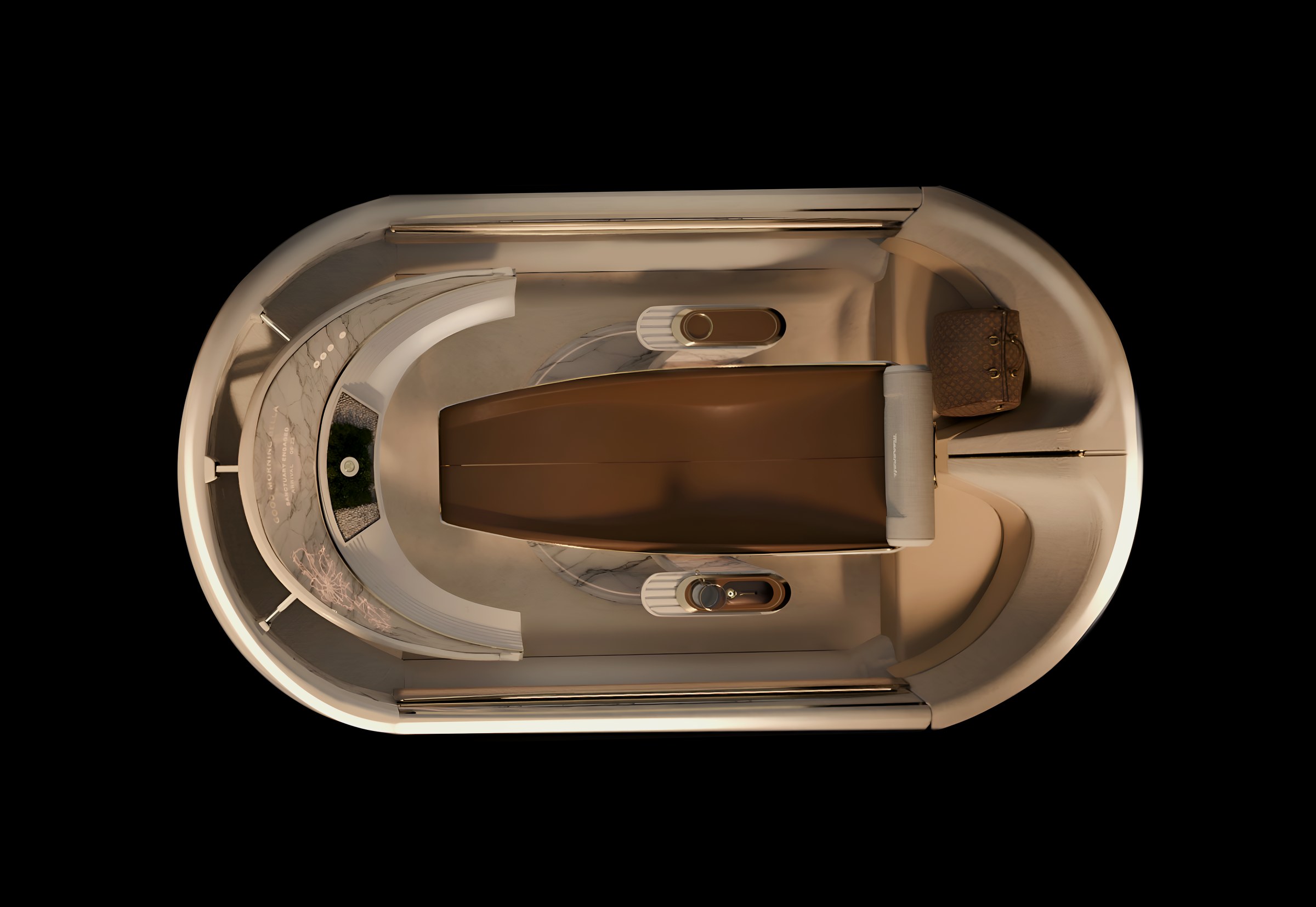 Full interior — top-down view