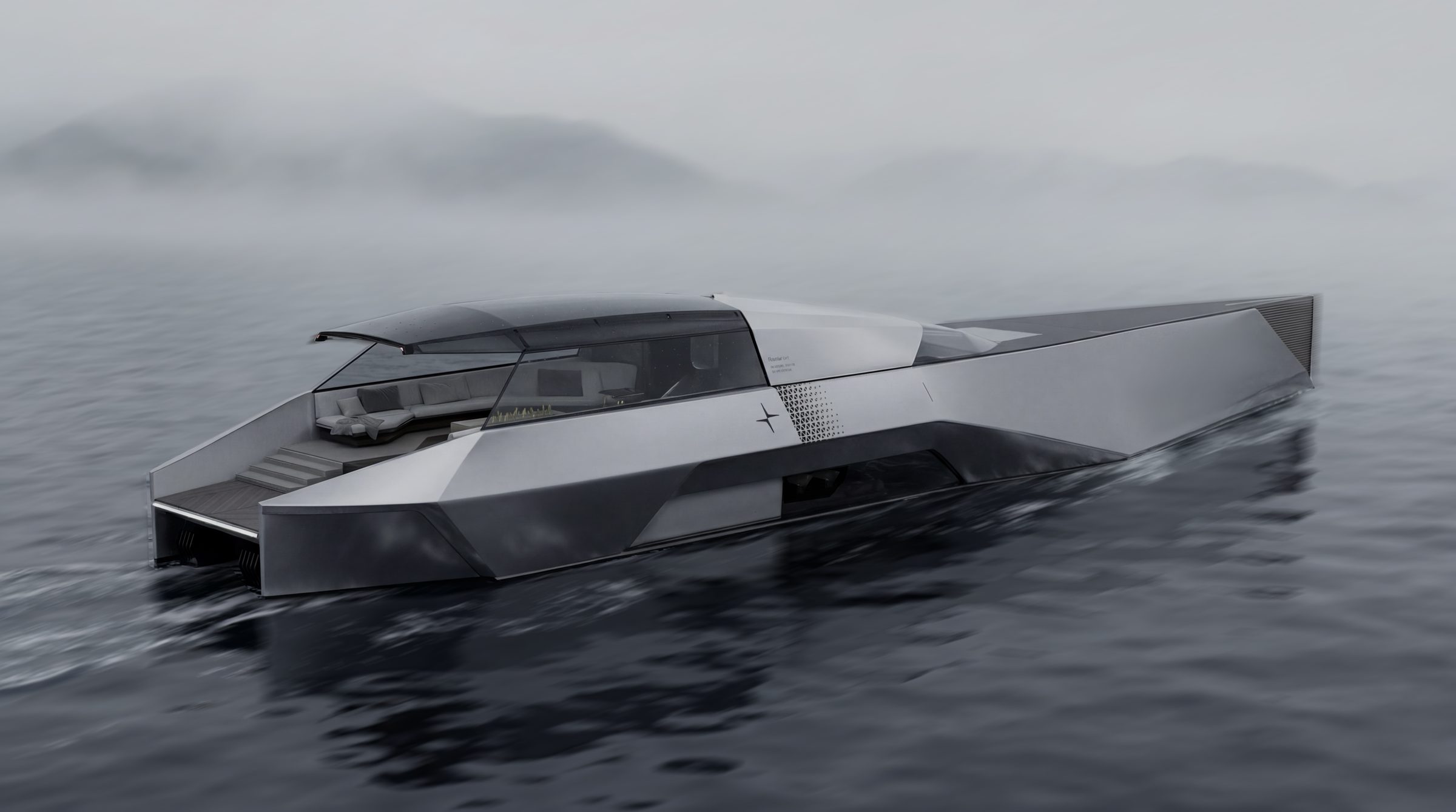 Polestar Ion — moody quarter view