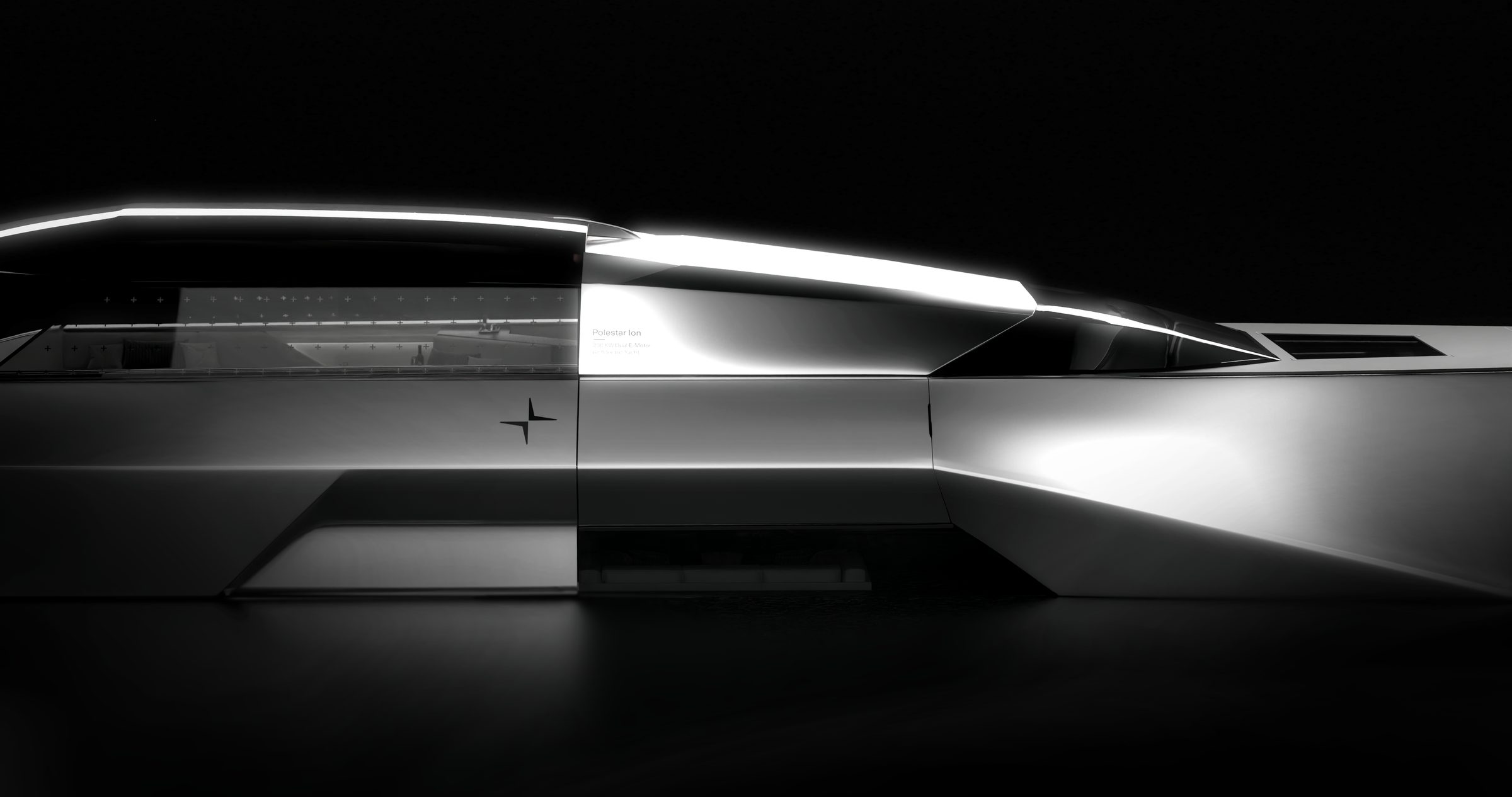 Night-lit side profile — continuous light signature